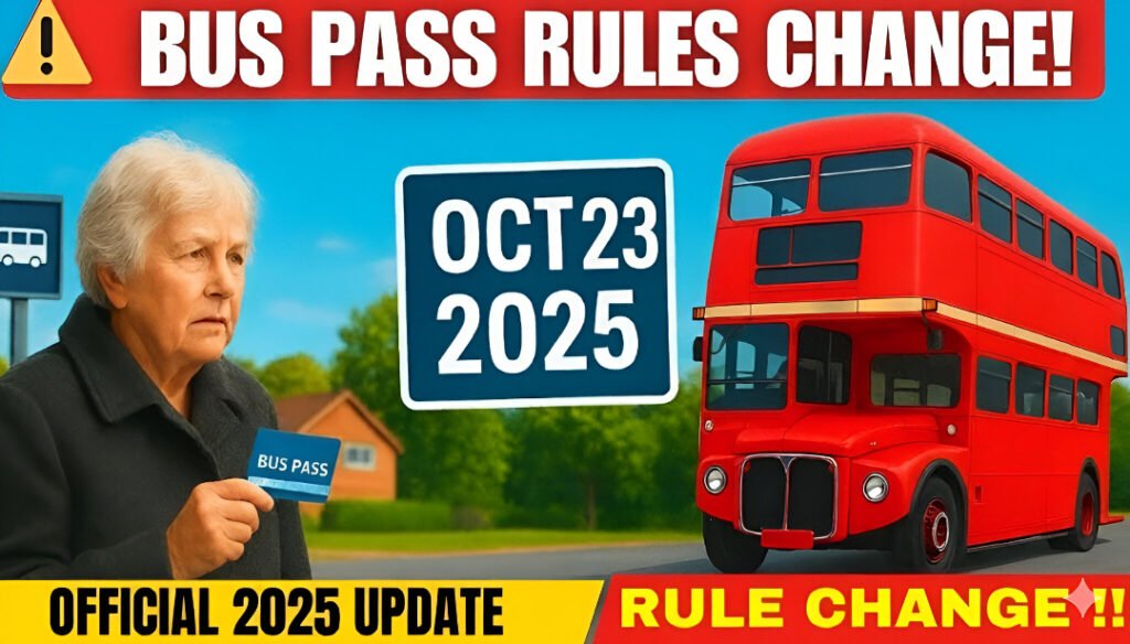 UK Bus Pass Rules Change 2025